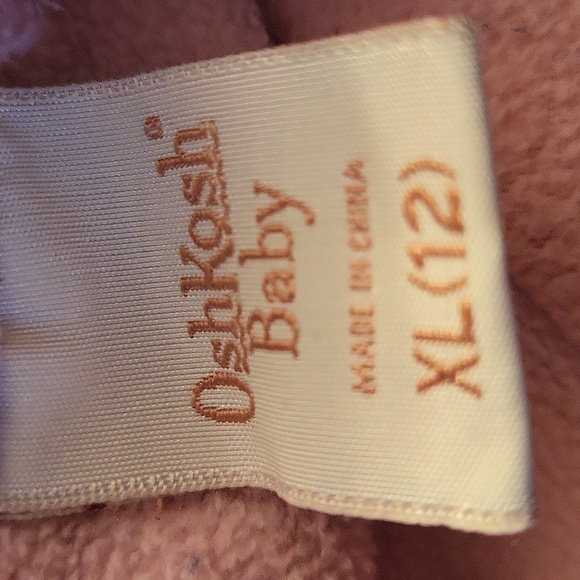 OshKosh Baby fleece lined embroidered denim overalls - Picture 3 of 7